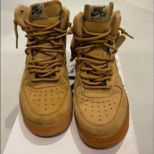 wheat high top air force ones